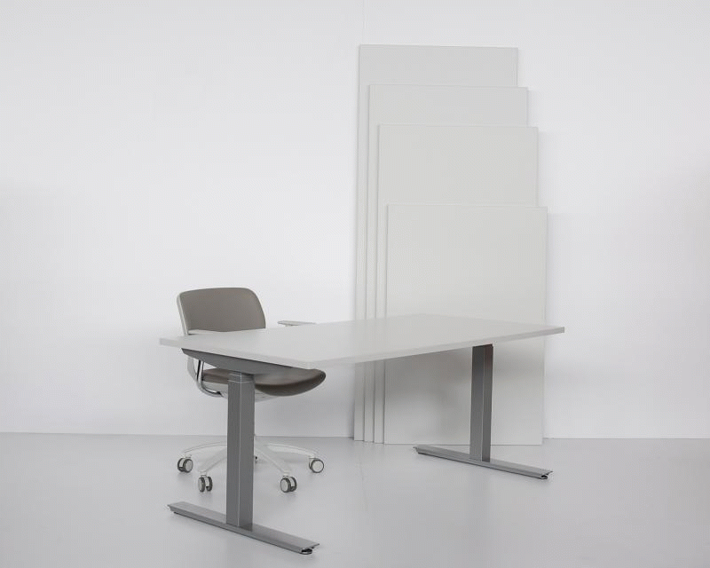 Steh-Sitz-Schreibtisch Flex II in verschiedenen Höhen